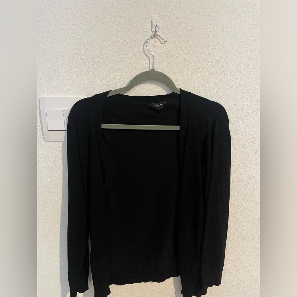 Black cardigan